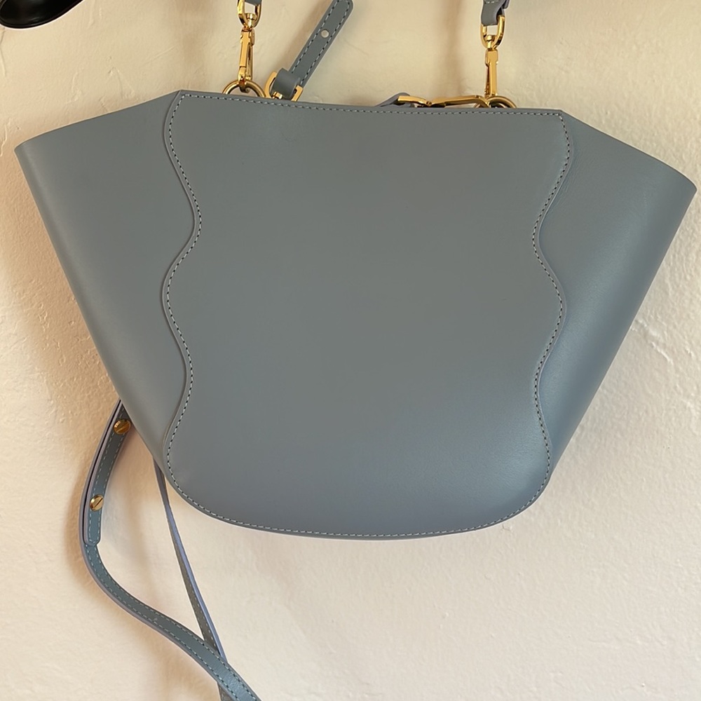 Mansur Gavriel Blue Leather Bag - Picture 5 of 5